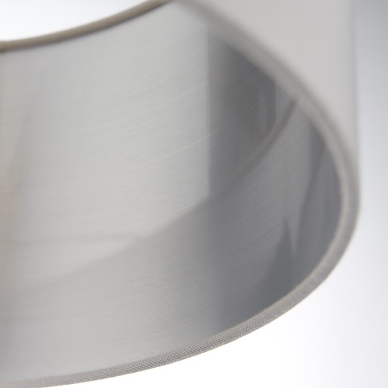 Accessories - Highclere - 14 inch Silver & Bright Nickel Shade Endon-94395 - Highclere - 14 inch Silver & Bright Nickel Shade