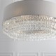 Endon-94396 - Malmesbury - Silver Grey with Crystal 6 Light Pendant