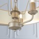 Ceiling Lights - Highclere - Pink Linen & Champagne 3 Light Pendant Endon-94410 - Highclere - Pink Linen & Champagne 3 Light Pendant