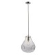 Endon-94521 - Utopia - Clear Dimpled Glass & Chrome Single Pendant