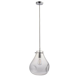 Utopia - Chrome Pendant with Clear Dimpled Glass Utopia - Chrome Pendant with Clear Dimpled Glass