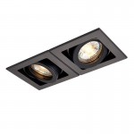 Xeno - Square Matt Black Twin Recessed Downlight Xeno - Square Matt Black Twin Recessed Downlight