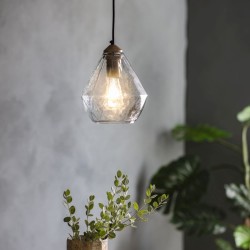 Ebbe - Antique Gold Pendant with Clear Glass Ebbe - Antique Gold Pendant with Clear Glass