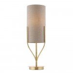 Fraser - Brushed Brass Table Lamp with Natural Linen Shade Fraser - Brushed Brass Table Lamp with Natural Linen Shade