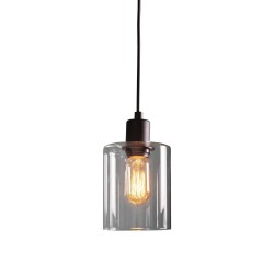 Toledo - Matt Black Pendant with Clear Glass Toledo - Matt Black Pendant with Clear Glass
