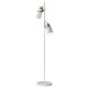 Endon-95474 - Gerik - White with Aged Brass Floor Lamp