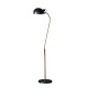 Table & Floor Lamp - Largo - Satin Black & Aged Satin Brass Floor Lamp Endon-95477 - Largo - Satin Black & Aged Satin Brass Floor Lamp