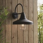 Farmhouse - Outdoor Black Wall Lamp with Clear Glass