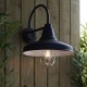 Endon-95899 - Farmhouse - Outdoor Clear Glass & Black Lantern Wall Lamp