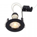 Cast Fixed - Matt Black Recessed Downlight Ø 8 cm Cast Fixed - Matt Black Recessed Downlight Ø 8 cm