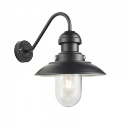 Hereford - Outdoor Black Wall Lamp with Clear Glass  Hereford - Outdoor Black Wall Lamp with Clear Glass