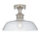 Endon-96182 - Barford - Clear Glass & Bright Nickel Ceiling Lamp