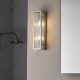 Endon-96220 - Newham - Bathroom Ribbed Glass & Chrome Box Wall Lamp