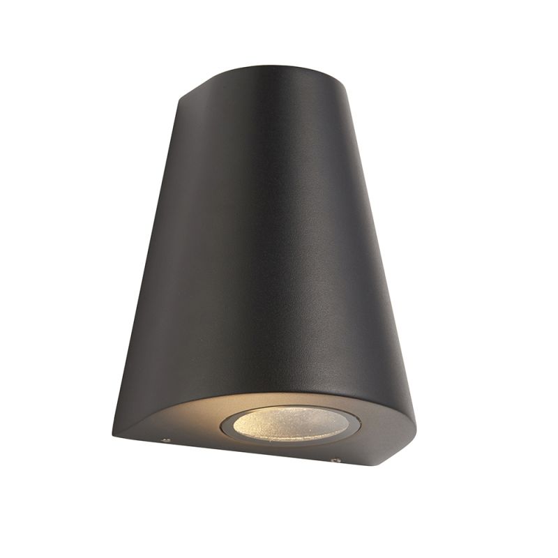 Endon-96904 - Helm - Outdoor LED Textured Black Wall Lamp