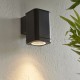 Endon-96910 - Milton - Outdoor Textured Black Wall Lamp