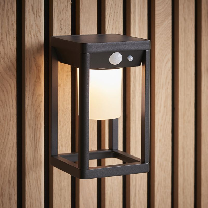 Endon-96928 - Hallam - LED White & Black Square Wall Lamp