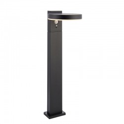 Ebro -  Black Solar Bollard With Photocell & PIR Ebro -  Black Solar Bollard With Photocell & PIR
