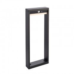 Dannah - Black Solar Bollard With Photocell & PIR Dannah - Black Solar Bollard With Photocell & PIR