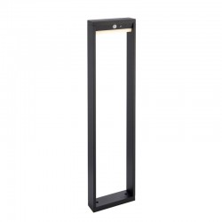 Dannah - Black Solar Bollard With Photocell & PIR Dannah - Black Solar Bollard With Photocell & PIR