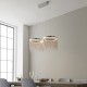 Kitchen Lights - Orphelia - LED Chrome with Delicate Chains over Island Fitting Endon-97195 - Orphelia - LED Chrome with Delicate Chains over Island Fitting