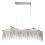 Orphelia - LED Chrome over Island Fitting with Delicate Chains Orphelia - LED Chrome over Island Fitting with Delicate Chains