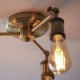 Endon-97243 - Hal - Antique Brass 3 Light Centre Fitting