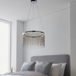 Zelma CCT - Chrome LED Pendant Delicate Chains Zelma CCT - Chrome LED Pendant Delicate Chains