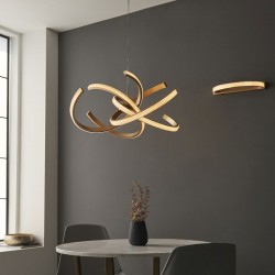 Lorenzo - Satin Gold LED Pendant with Crystal Lorenzo - Satin Gold LED Pendant with Crystal