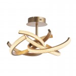 Lorenzo - Satin Gold LED Ceiling Lamp with Crystal Lorenzo - Satin Gold LED Ceiling Lamp with Crystal