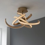 Lorenzo - Satin Gold LED Ceiling Lamp with Crystal Lorenzo - Satin Gold LED Ceiling Lamp with Crystal