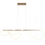 Attalea - LED Satin Gold over Island Fitting with Silicone Tube Attalea - LED Satin Gold over Island Fitting with Silicone Tube