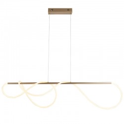 Attalea - LED Satin Gold over Island Fitting with Silicone Tube Attalea - LED Satin Gold over Island Fitting with Silicone Tube
