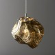 Endon-97656 - Rock - Metallic Bronze Glass & Chrome Single Pendant