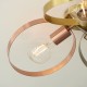 Endon-97663 - Hoop - Brushed Gold, Nickel, Copper 3 Light Semi-Flush