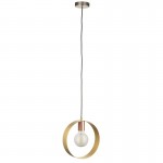 Hoop - Brushed Brass, Nickel, Copper Pendant Hoop - Brushed Brass, Nickel, Copper Pendant