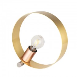Hoop - Brushed Brass, Nickel, Copper Table Lamp Hoop - Brushed Brass, Nickel, Copper Table Lamp