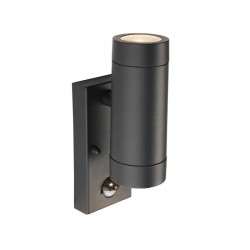 Odyssey - Outdoor Black Up&Down PIR Wall Lamp