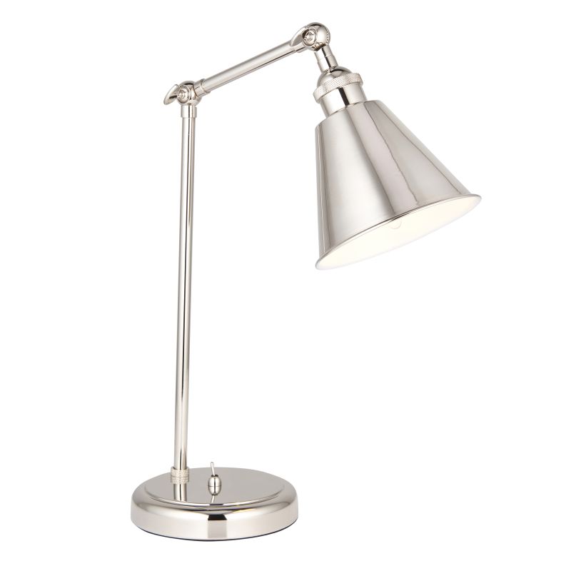 Endon-97836 - Hal - Bright Nickel Table Lamp