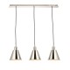 Endon-97839 - Hal - Bright Nickel 3 Light over Island Fitting