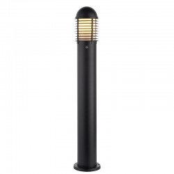 Louvre - Outdoor Matt Black Big Photocell Bollard