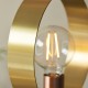 Endon-98095 - Hoop - Brushed Gold, Nickel, Copper Floor Lamp