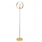 Hoop - Brushed Brass, Nickel, Copper Floor Lamp