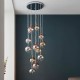Endon-98115 - Paloma - Chrome, Copper, Gold with Clear Glass 12 Light Cluster