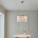 Liliana - Chrome LED Pendant with Crystal