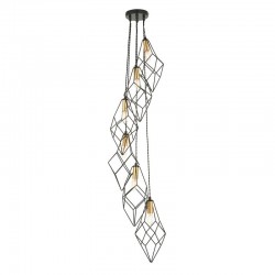 Jaxon - Black & Gold 6 Light Cluster Pendant Jaxon - Black & Gold 6 Light Cluster Pendant