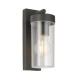 Saxby-98439 - Hayden - Anthracite Grey & Clear Polycarbonate Wall Lamp