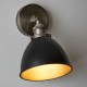 Endon-98560 - Franklin - Aged Pewter with Matt Black Wall Lamp