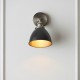 Endon-98560 - Franklin - Aged Pewter with Matt Black Wall Lamp