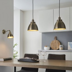 Franklin - Antique Brass Small Pendant Franklin - Antique Brass Small Pendant