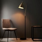 Franklin - Antique Brass & Matt Black Floor Lamp Franklin - Antique Brass & Matt Black Floor Lamp